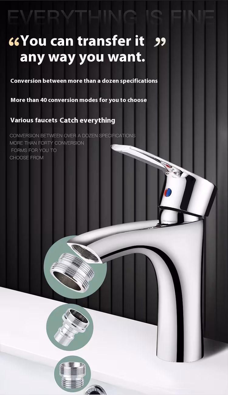 Minimally Designed Kitchen Faucet Adapter Accessories