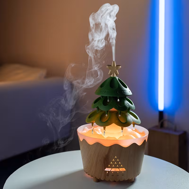 New Design Essential Oil Aroma Diffuser Household Mute Small Remote Control Humidifier Suitable For Home Christmas Gift