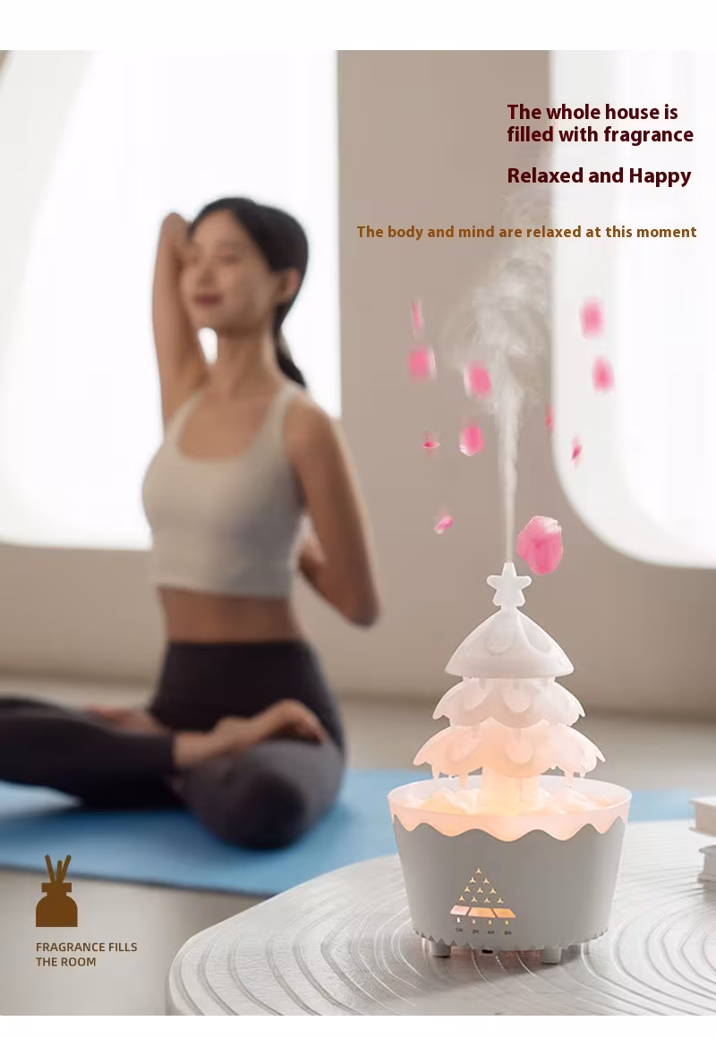 New Design Essential Oil Aroma Diffuser Household Mute Small Remote Control Humidifier Suitable For Home Christmas Gift