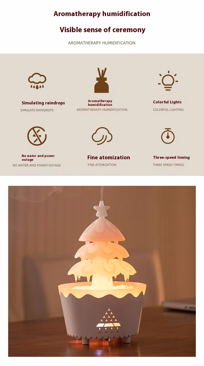 New Design Essential Oil Aroma Diffuser Household Mute Small Remote Control Humidifier Suitable For Home Christmas Gift