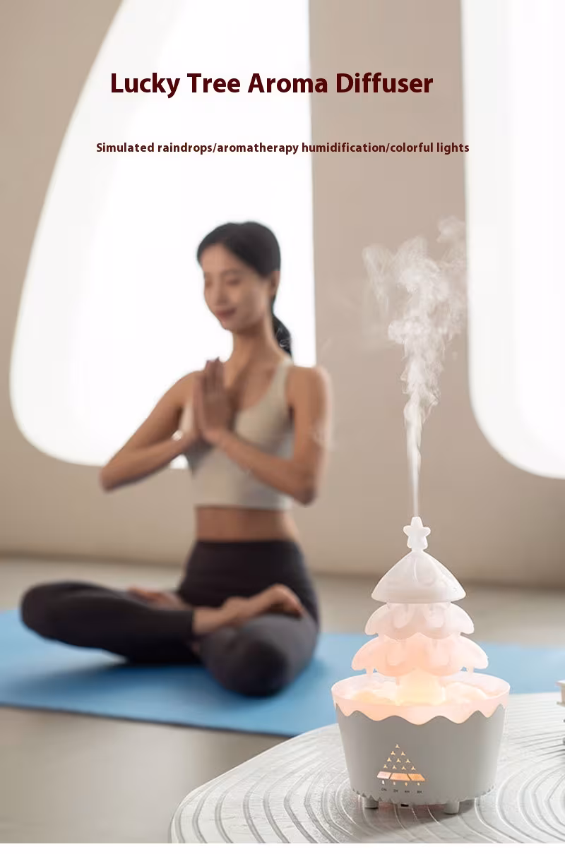 New Design Essential Oil Aroma Diffuser Household Mute Small Remote Control Humidifier Suitable For Home Christmas Gift