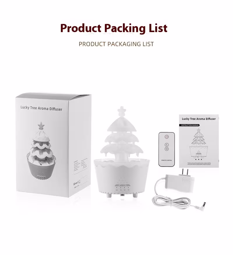 New Design Essential Oil Aroma Diffuser Household Mute Small Remote Control Humidifier Suitable For Home Christmas Gift