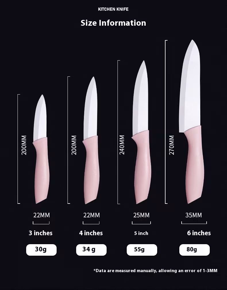 Modern Household More Sizes Zirconia Fruit Knife