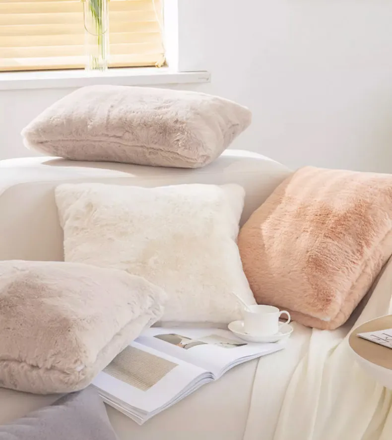 Bed Pillow Sofa Cushion Plush Pillowcase
