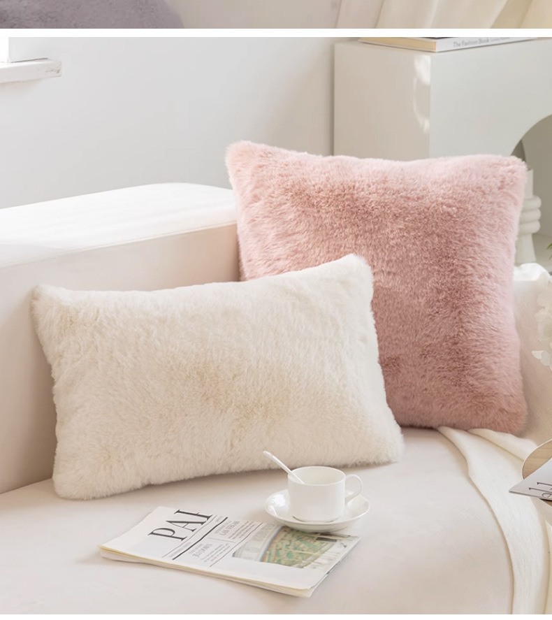 Bed Pillow Sofa Cushion Plush Pillowcase