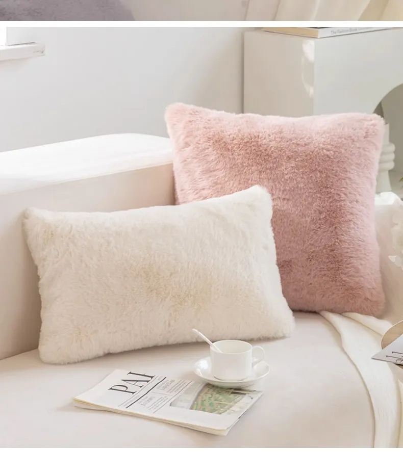 Bed Pillow Sofa Cushion Plush Pillowcase
