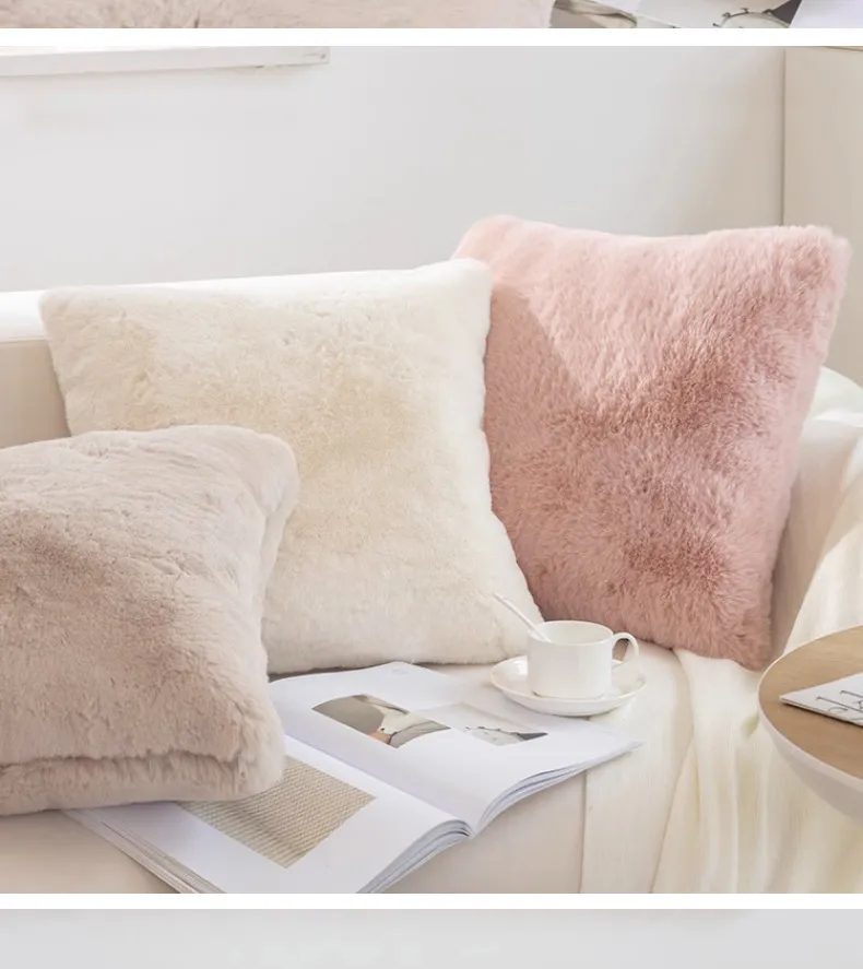 Bed Pillow Sofa Cushion Plush Pillowcase
