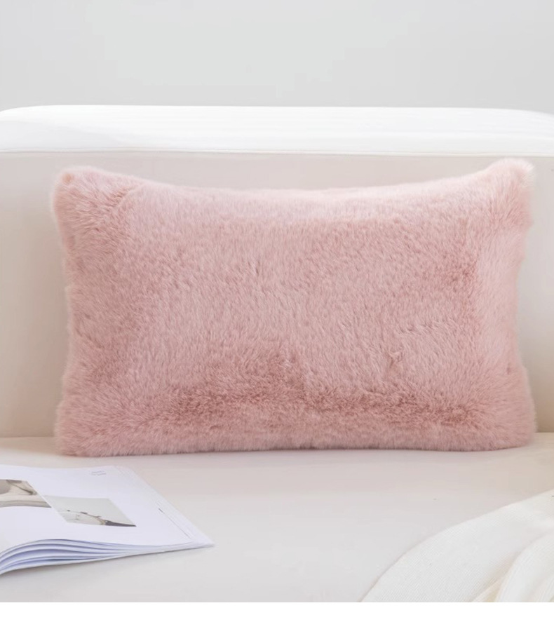 Bed Pillow Sofa Cushion Plush Pillowcase