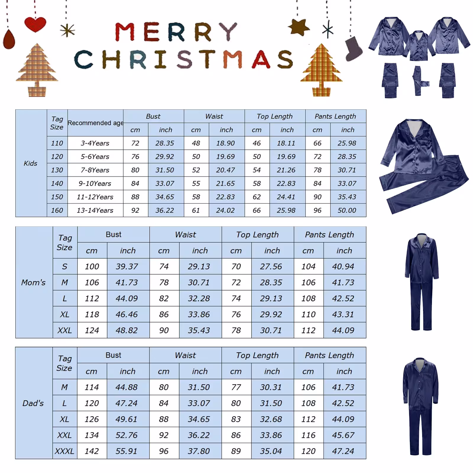 Children's Long-sleeved Parent-child Ice Silk Pajamas Suit