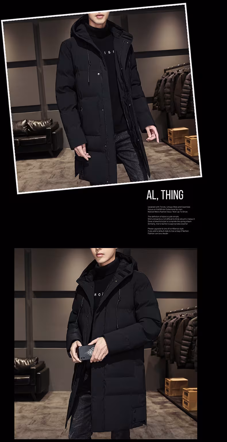 Fashionable And Handsome Thickened Work Clothes Cotton Coat Winter Clothing Down Men