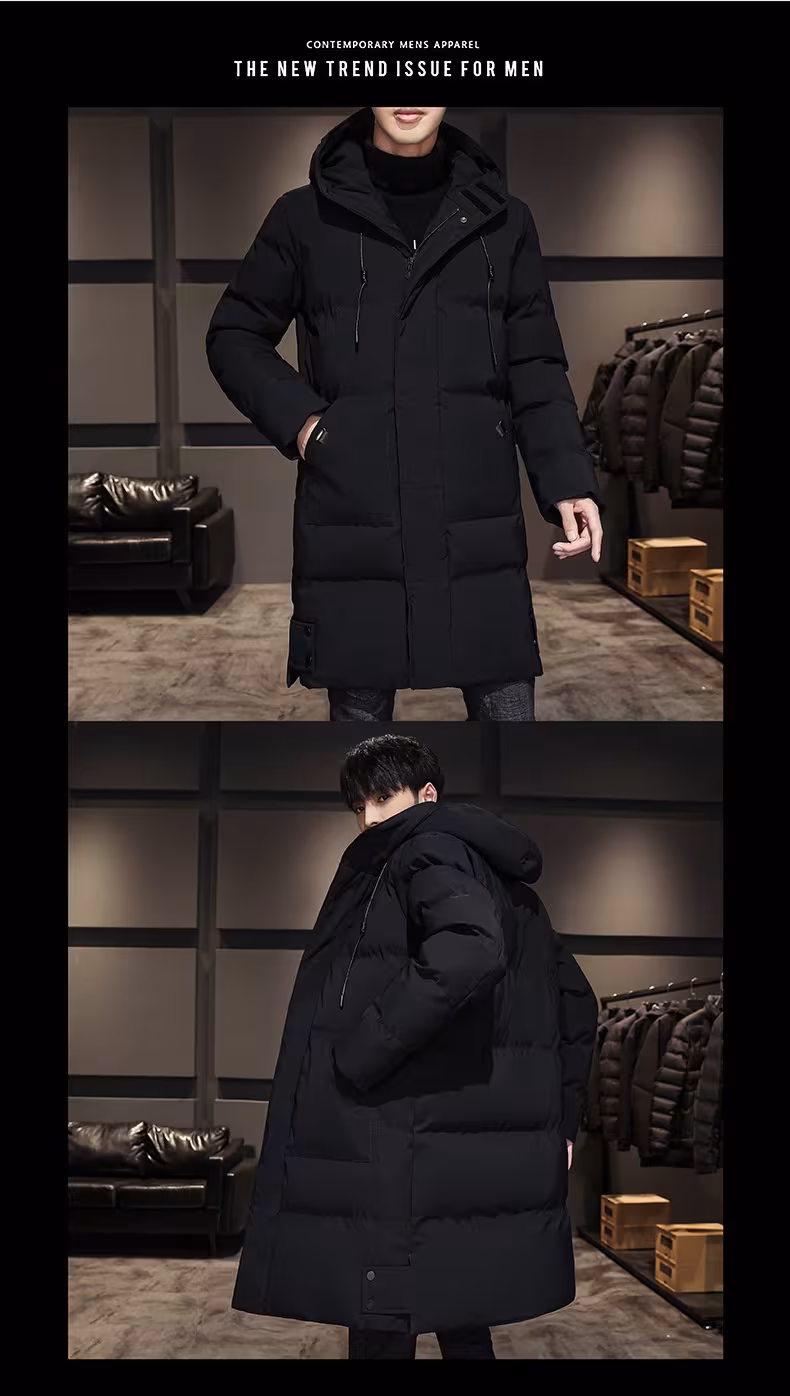 Fashionable And Handsome Thickened Work Clothes Cotton Coat Winter Clothing Down Men