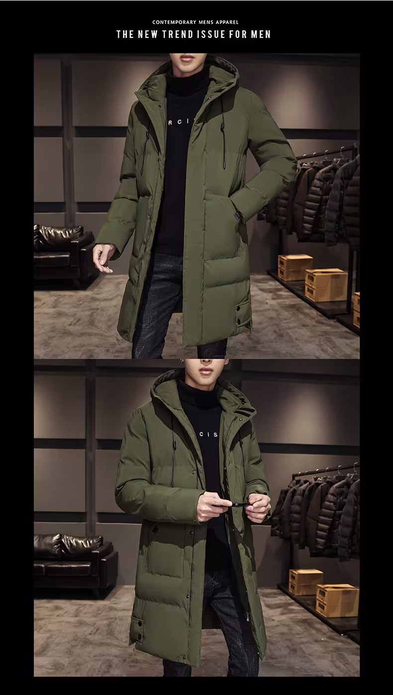 Fashionable And Handsome Thickened Work Clothes Cotton Coat Winter Clothing Down Men