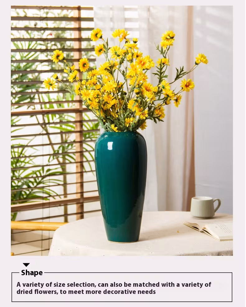Simple Modern Green Home Ceramic Vase