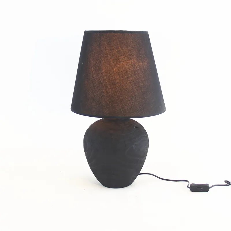Handmade Wooden Silent Style Table Lamp Home Homestay Hotel Atmosphere Decoration Craft Ornaments