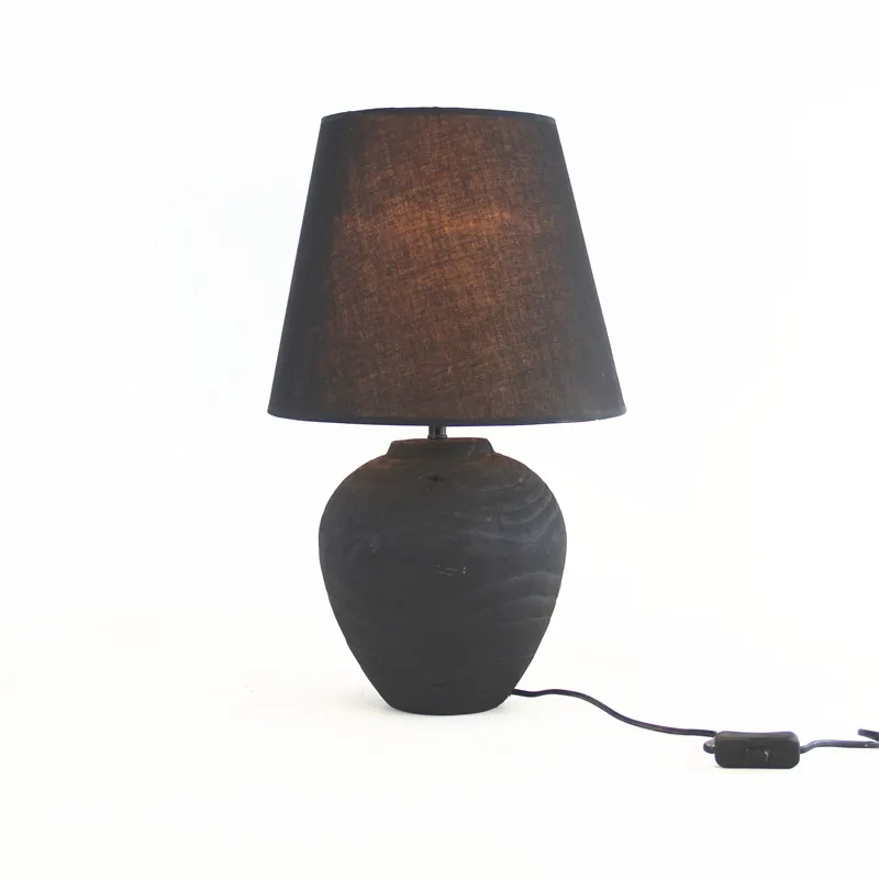 Handmade Wooden Silent Style Table Lamp Home Homestay Hotel Atmosphere Decoration Craft Ornaments