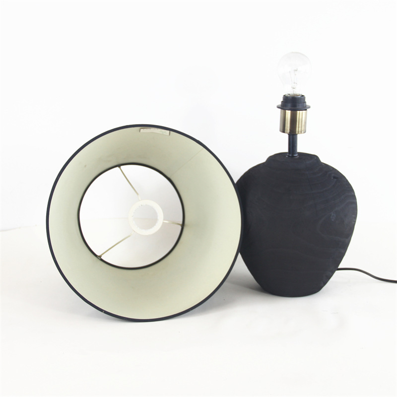 Handmade Wooden Silent Style Table Lamp Home Homestay Hotel Atmosphere Decoration Craft Ornaments
