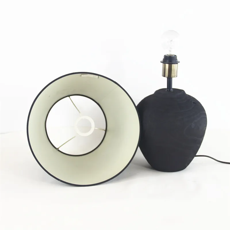 Handmade Wooden Silent Style Table Lamp Home Homestay Hotel Atmosphere Decoration Craft Ornaments