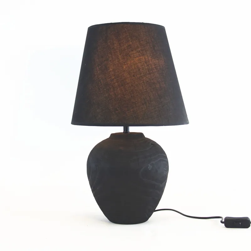 Handmade Wooden Silent Style Table Lamp Home Homestay Hotel Atmosphere Decoration Craft Ornaments