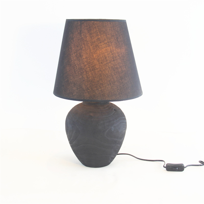 Handmade Wooden Silent Style Table Lamp Home Homestay Hotel Atmosphere Decoration Craft Ornaments