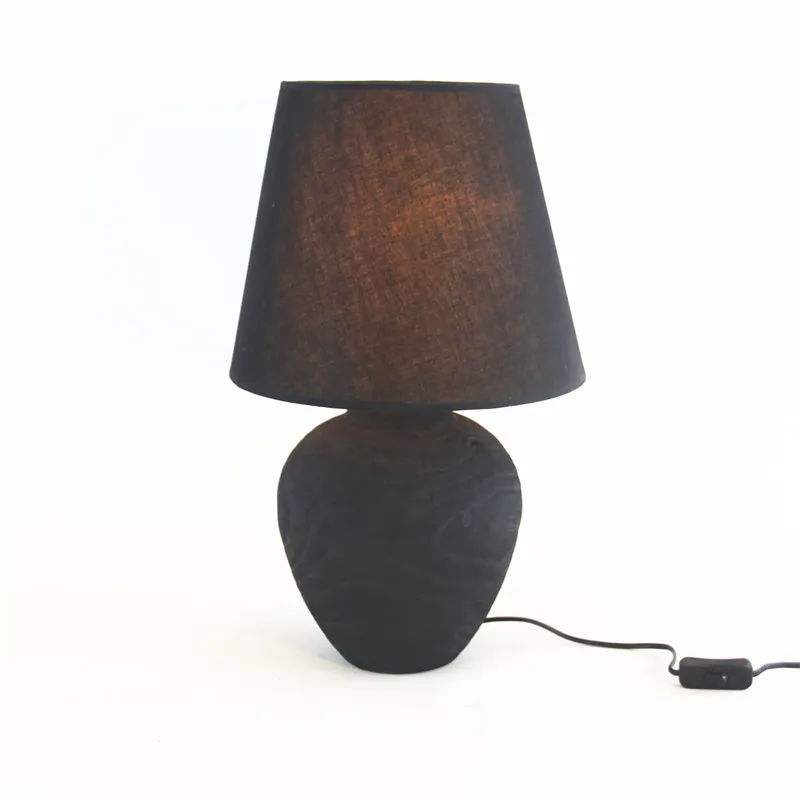 Handmade Wooden Silent Style Table Lamp Home Homestay Hotel Atmosphere Decoration Craft Ornaments