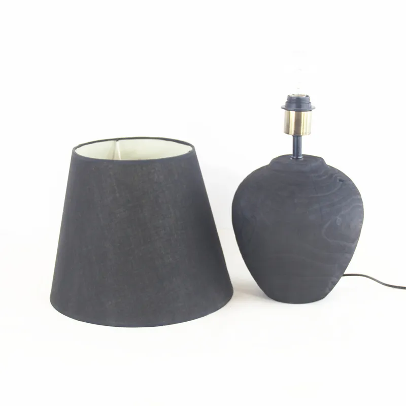 Handmade Wooden Silent Style Table Lamp Home Homestay Hotel Atmosphere Decoration Craft Ornaments