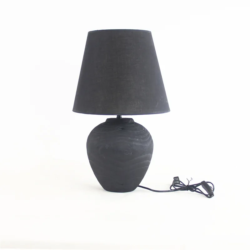 Handmade Wooden Silent Style Table Lamp Home Homestay Hotel Atmosphere Decoration Craft Ornaments
