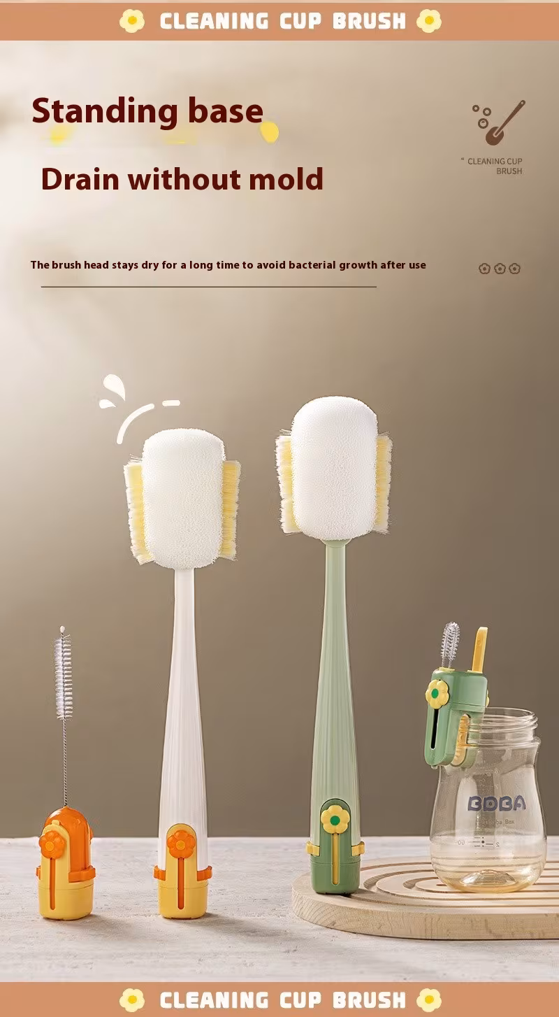 Multi-purpose Five-in-one Cup Washing Device Household Multifunctional Cup Brush Water Cup Insulation Cup Brush Milk Bottle Kitchen Gadgets