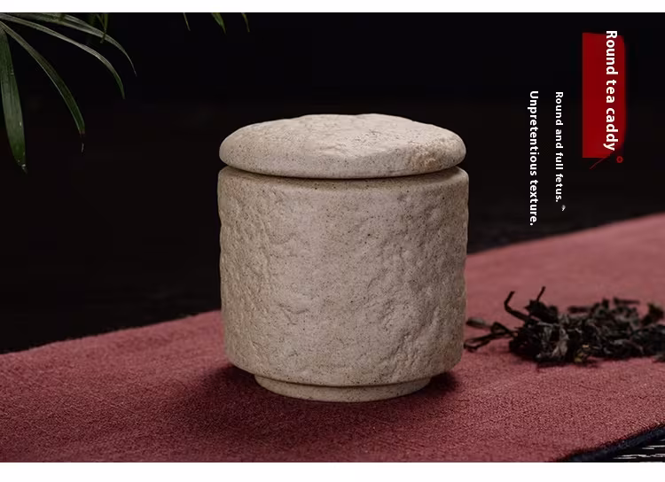 Ceramic Tea Pot Retro Mini Stone Pattern