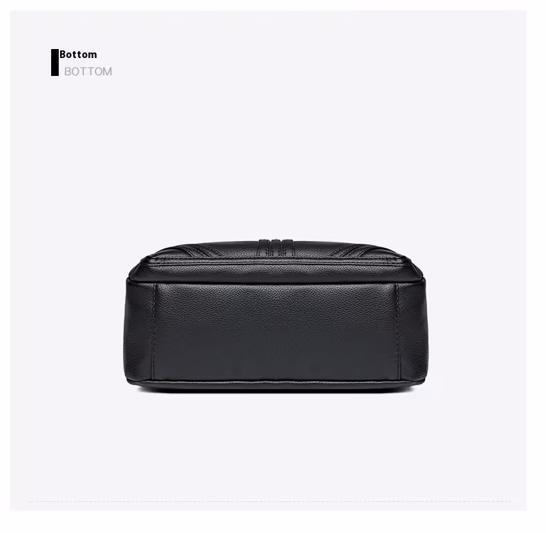 New Soft Leather Textured Crossbody Bag For Middle-aged People Women