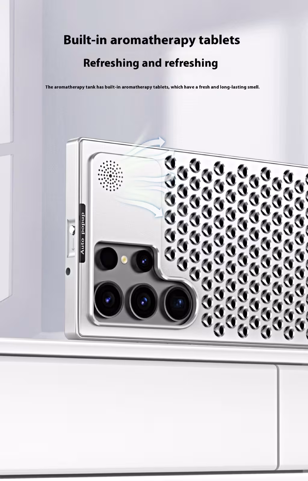 Spring Fastener Magnetic Suction Aluminum Alloy Heat Dissipation S24ultra Phone Case