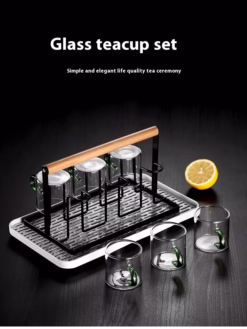 Simple Home Transparent Glass Tea Cup