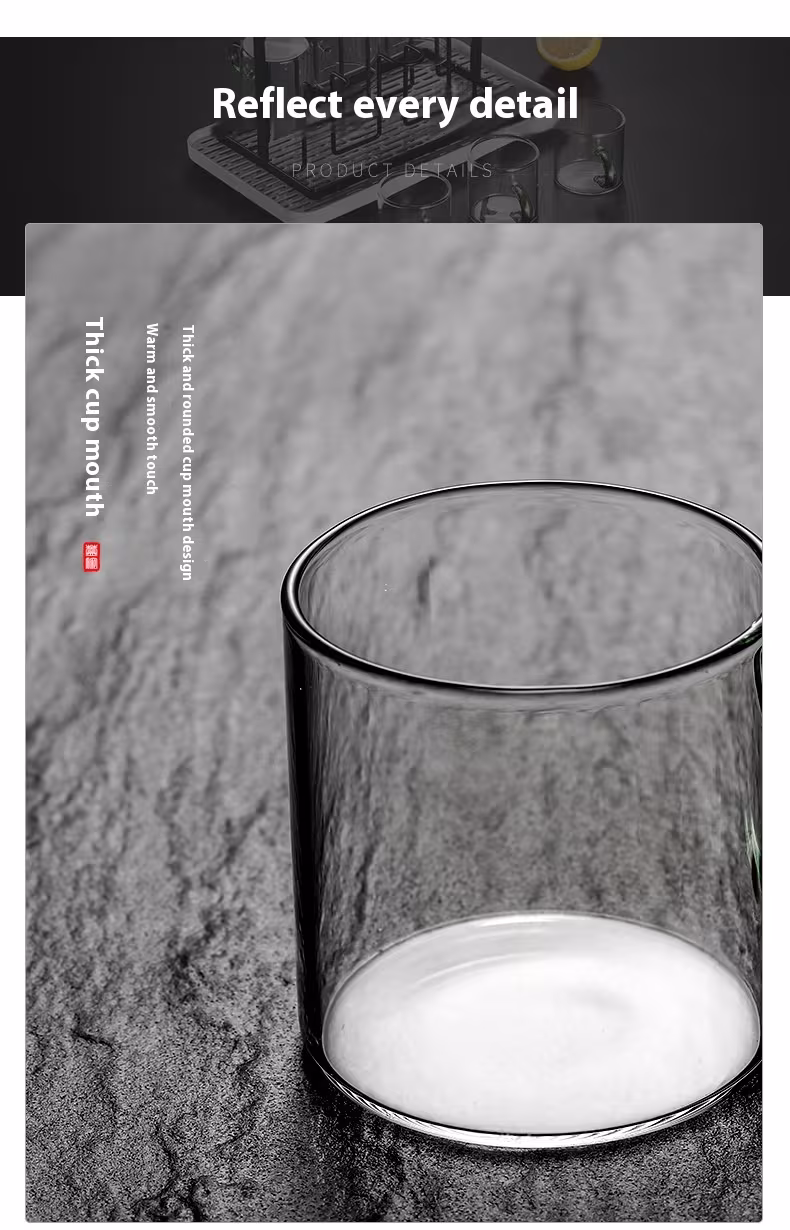 Simple Home Transparent Glass Tea Cup