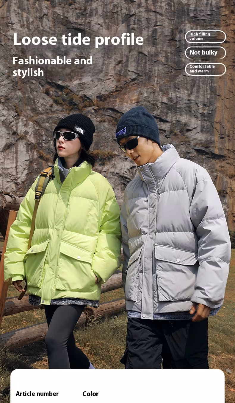 Outdoor Cold-proof Tooling Stand-up Collar Down Jacket