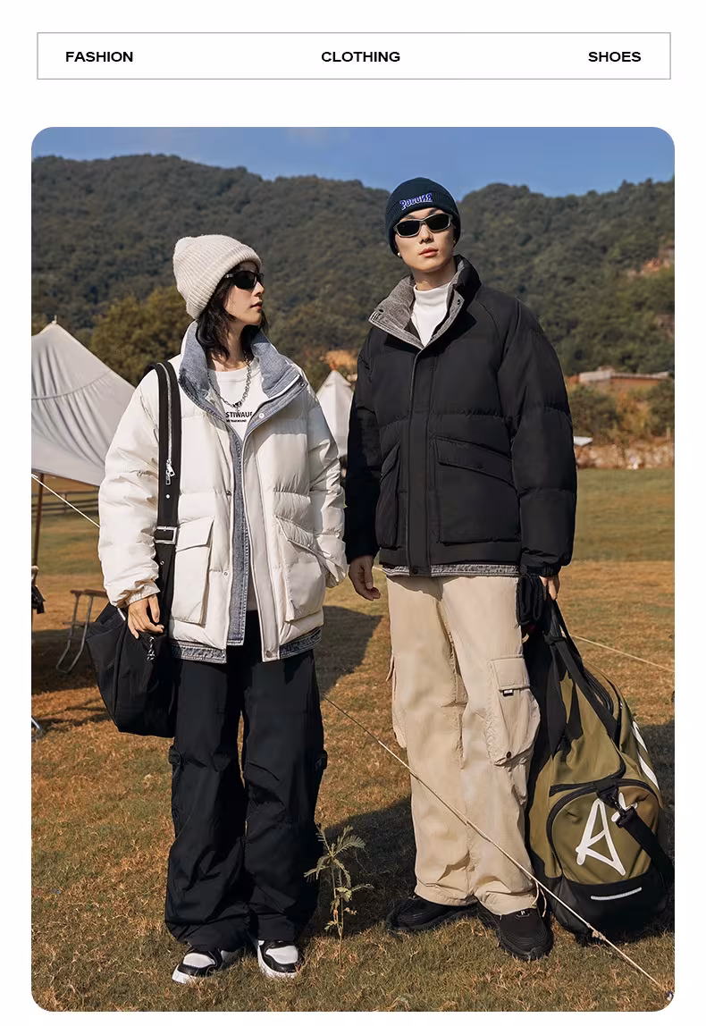 Outdoor Cold-proof Tooling Stand-up Collar Down Jacket