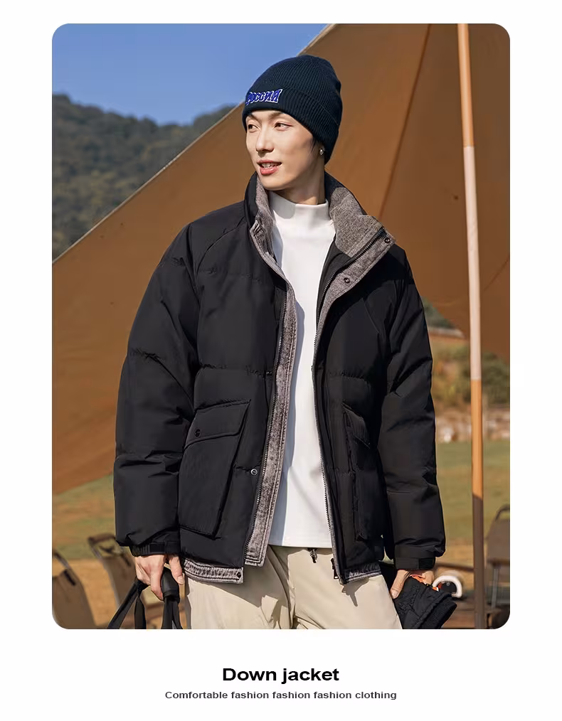 Outdoor Cold-proof Tooling Stand-up Collar Down Jacket