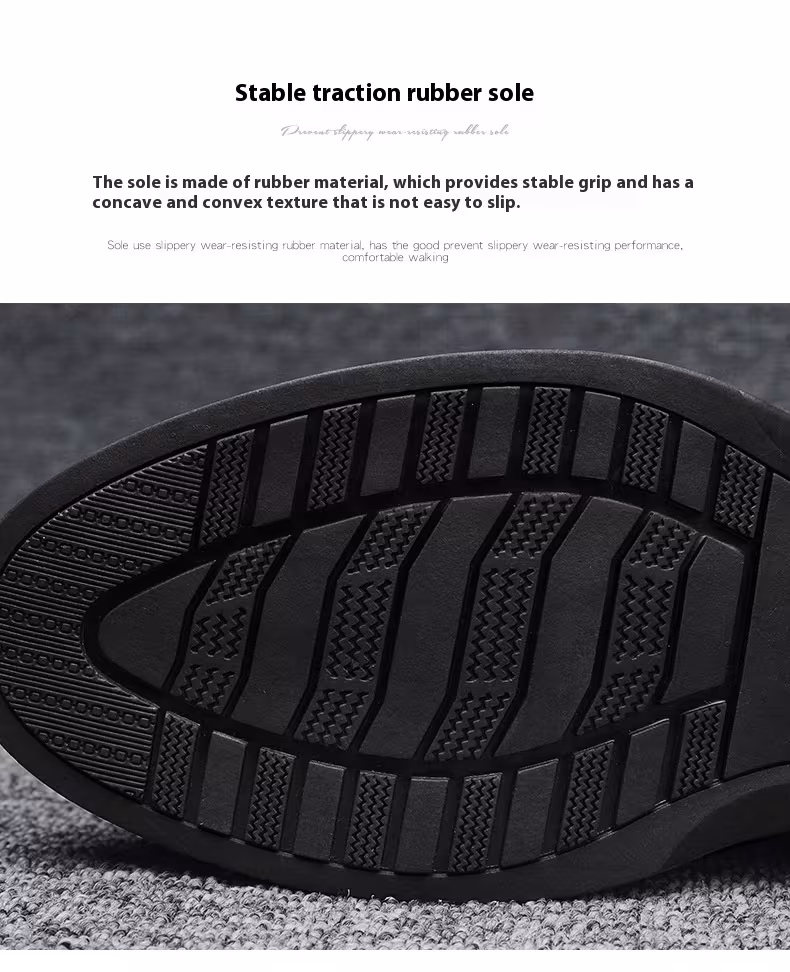 Plus Size Men's Casual Shoes Genuine Leather Lace-up Soft Bottom