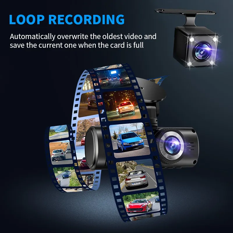 Three-record Driving Recorder HD Monitoring