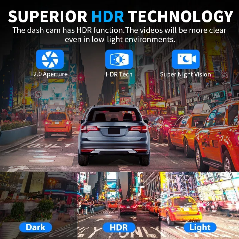 Three-record Driving Recorder HD Monitoring