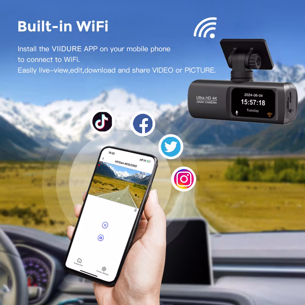 V22 HD Double Record Tachograph