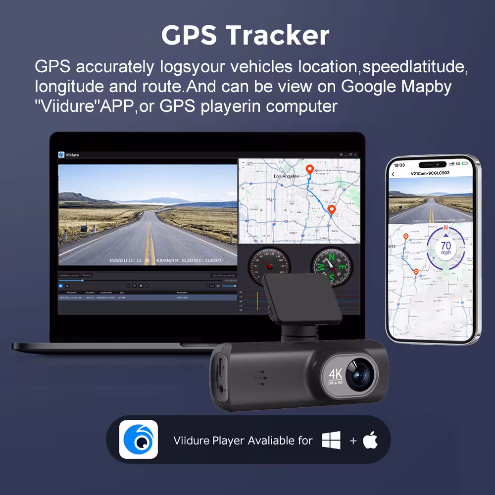 V22 HD Double Record Tachograph