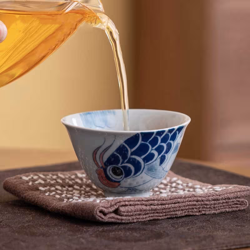 Hand Painted Arowana Master Cup Ceramic Household Tea Cup