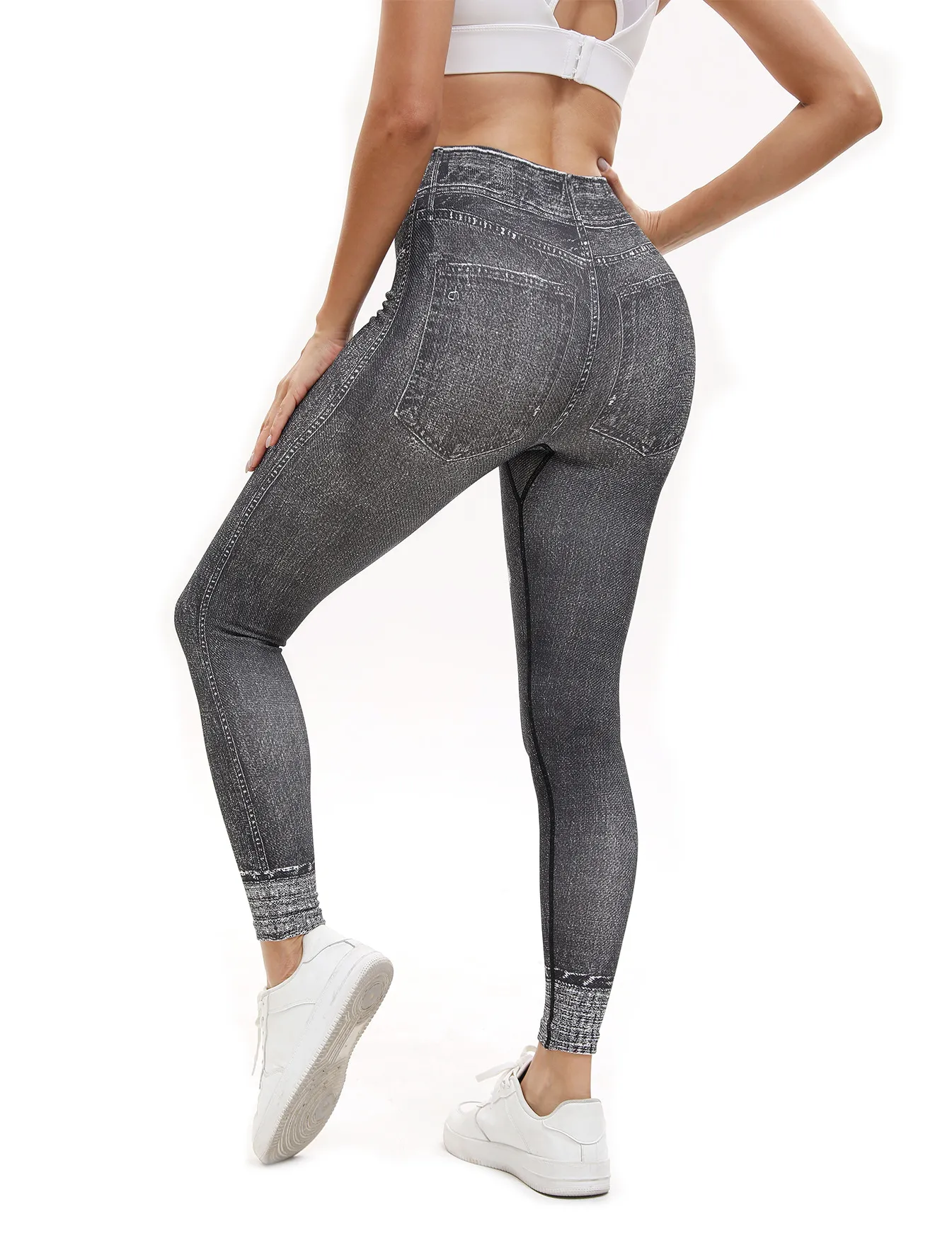 Retro Printed High Waist Tight Leggings Comfortable Stretch Sports Yoga Pants