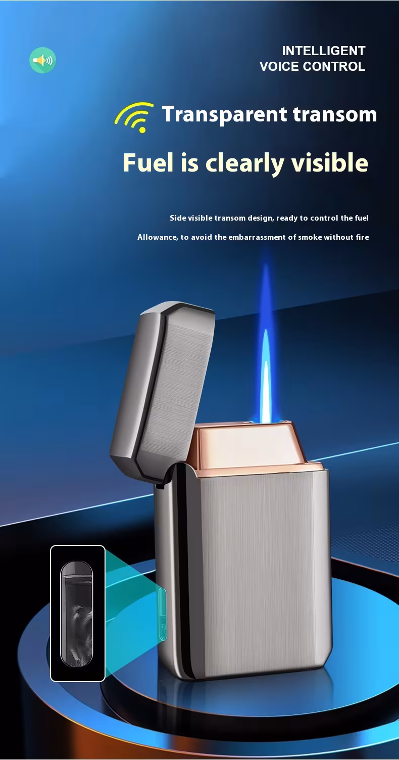 Voice-controlled Blow-and-blow Ignition Torch Lighter