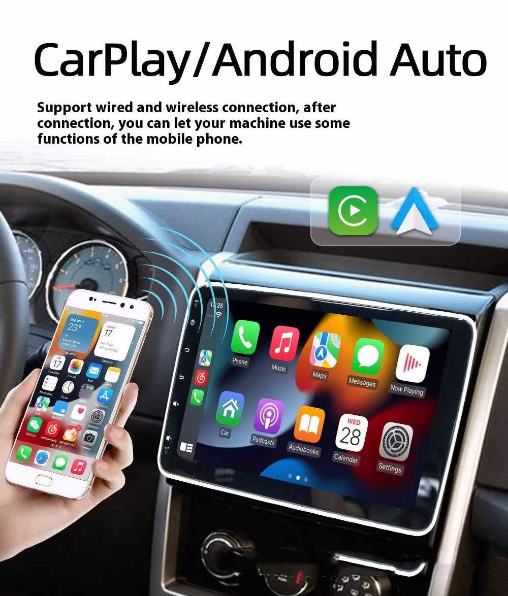 360-degree Rotating Android Large Screen Multimedia Bluetooth Central Control