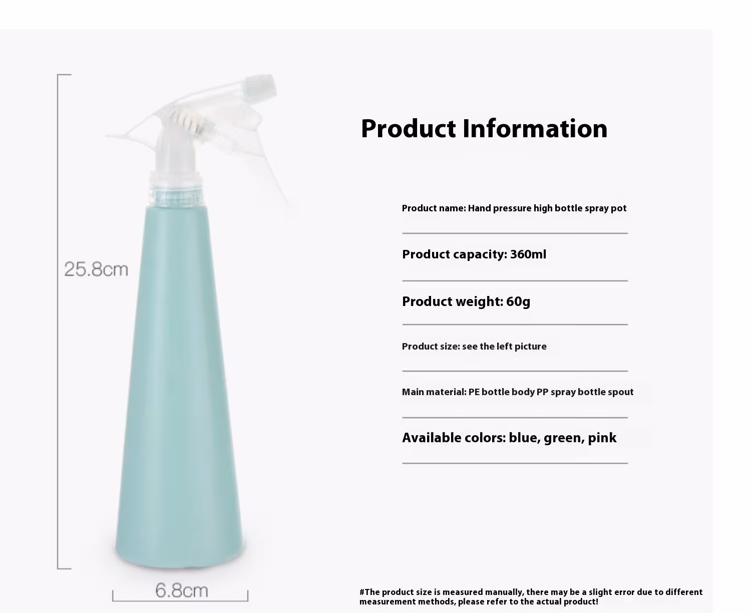 Home Watering Flowers Sprinkling Can Gardening Household Disinfection Watering Pot