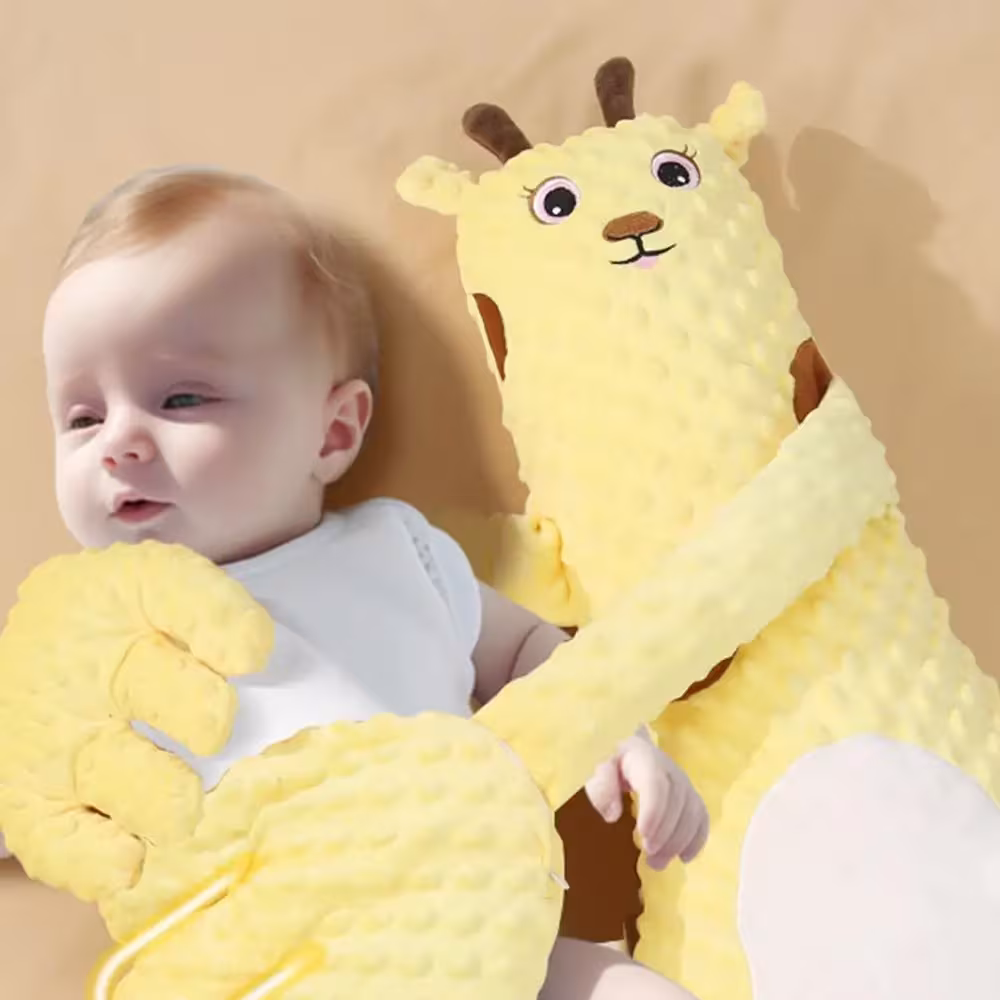 Infant Exhaust Pillow Hand Remote Controlled Soothing For Baby Sleep Cartoon Plush Toddler Comforting Hand