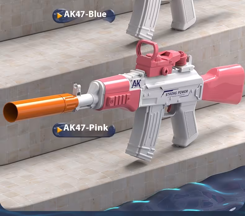 AK47 Electric Water Guns Fully Automatic Shooting Game Beach Entertainment Outdoor Beach Pool Gun Toys For Children Gift
