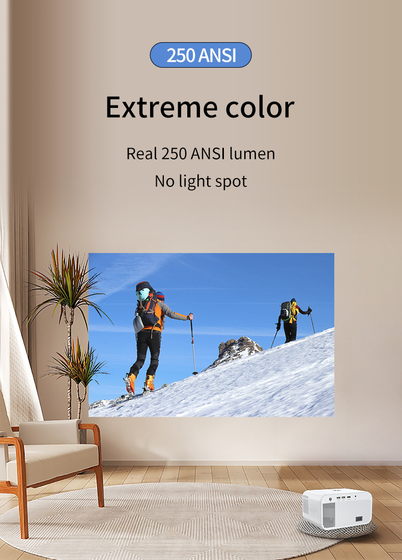 Home Office HD Projector 300 Lumen Electric Focus Projector