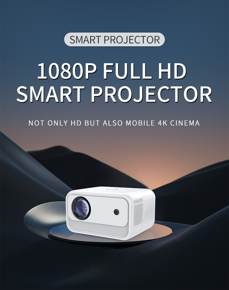 Home Office HD Projector 300 Lumen Electric Focus Projector