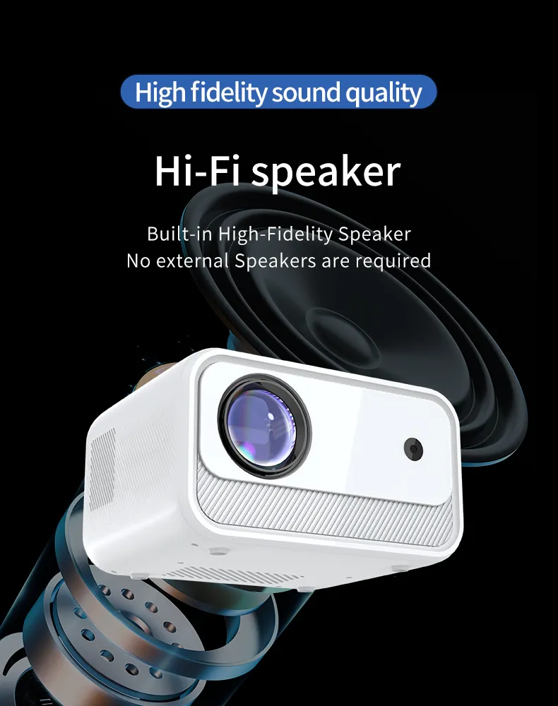 Home Office HD Projector 300 Lumen Electric Focus Projector